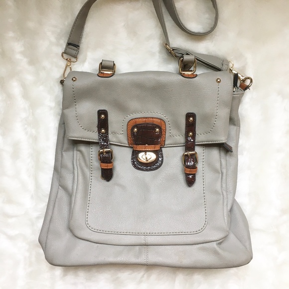 vegan leather crossbody tote